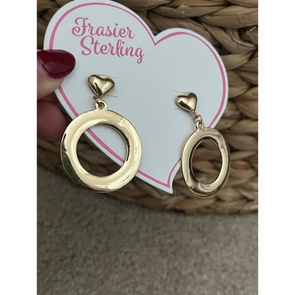 NWT sterling silver heart earrings - Picture 4 of 7